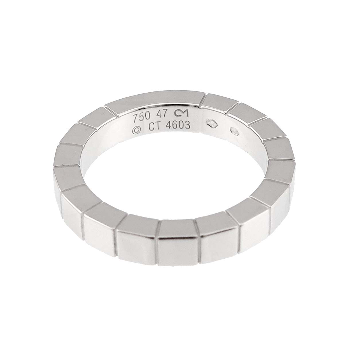 Laniere Ring 18K White Gold 750 Size47 4(US)