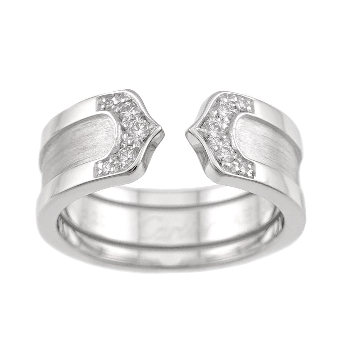 C2 Diamond SM Ring 18K WG 750 Size49 4.75-5(US)