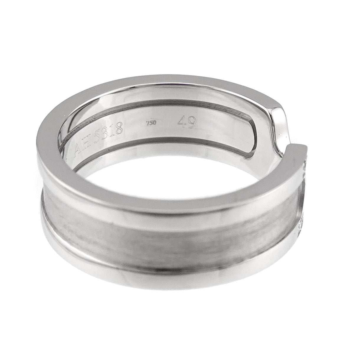 C2 Diamond SM Ring 18K WG 750 Size49 4.75-5(US)
