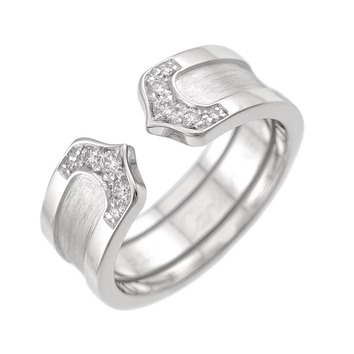C2 Diamond SM Ring 18K WG 750 Size49 4.75-5(US)
