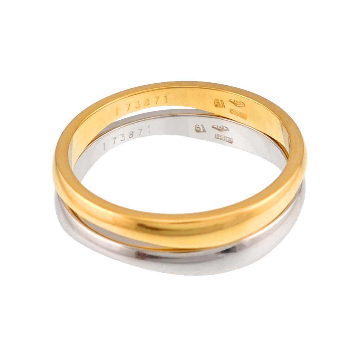 Love Me Ring 18K YG WG 750 size61 9.5(US)