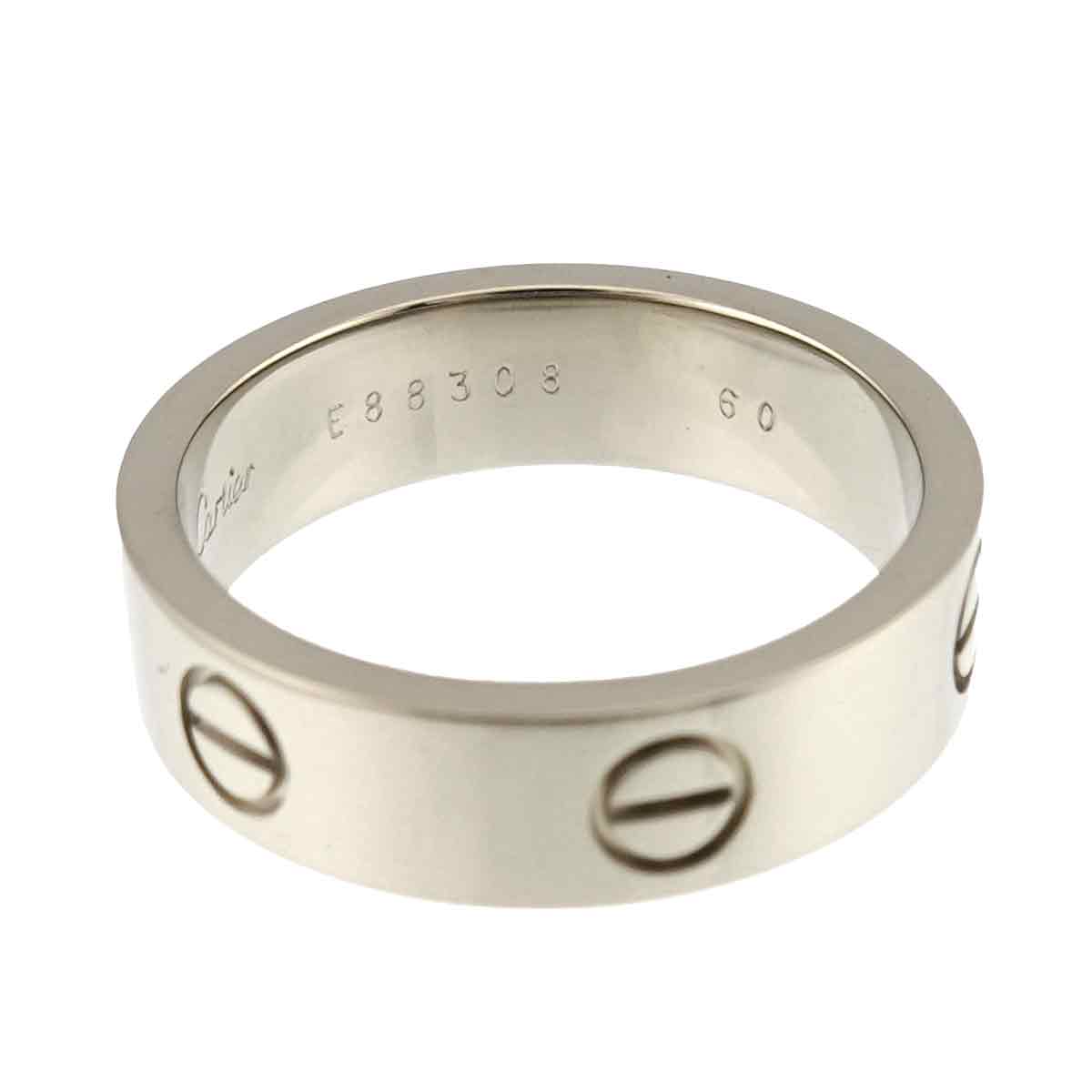 Love Ring 18K White Gold 750 size60 8.75-9(US)
