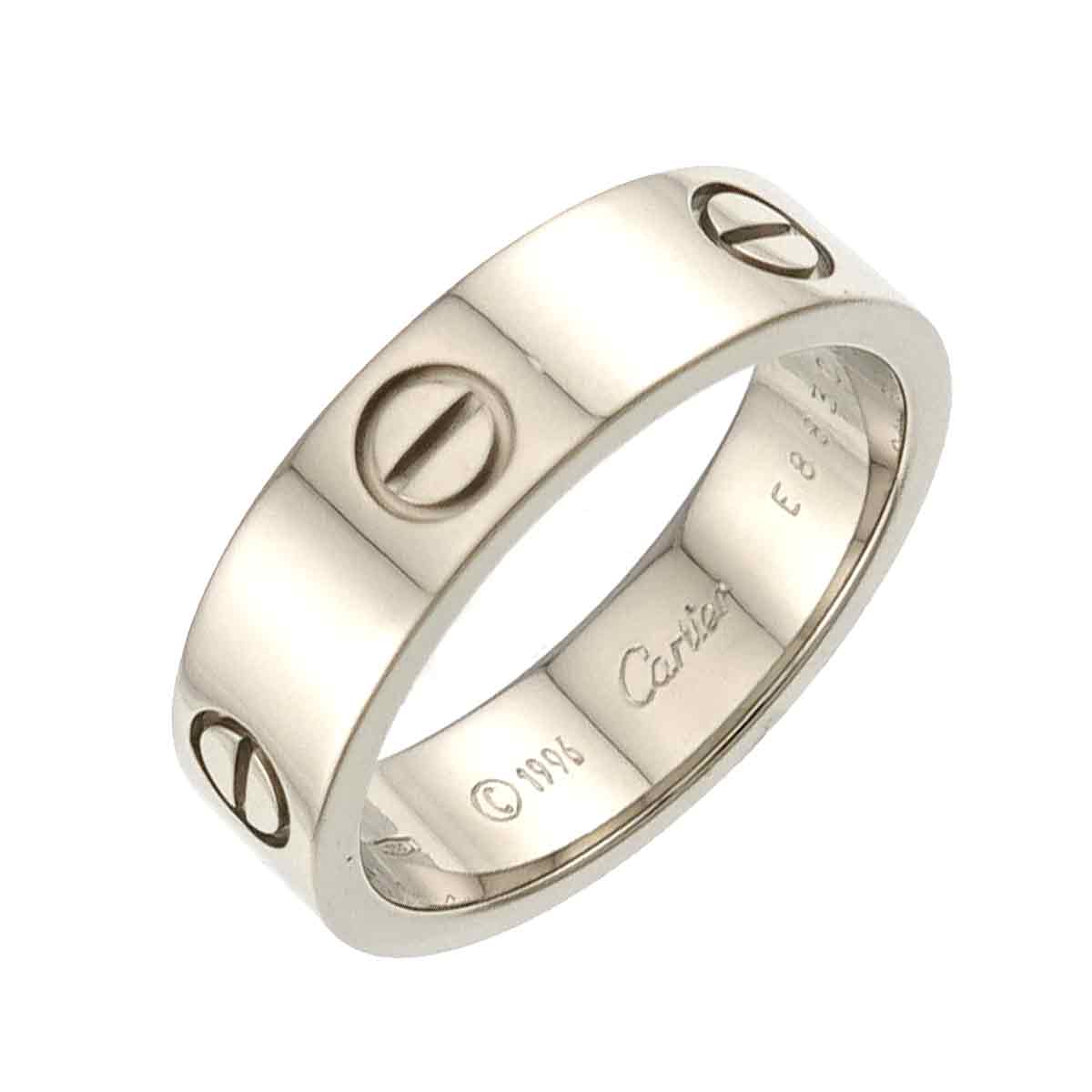 Love Ring 18K White Gold 750 size60 8.75-9(US)