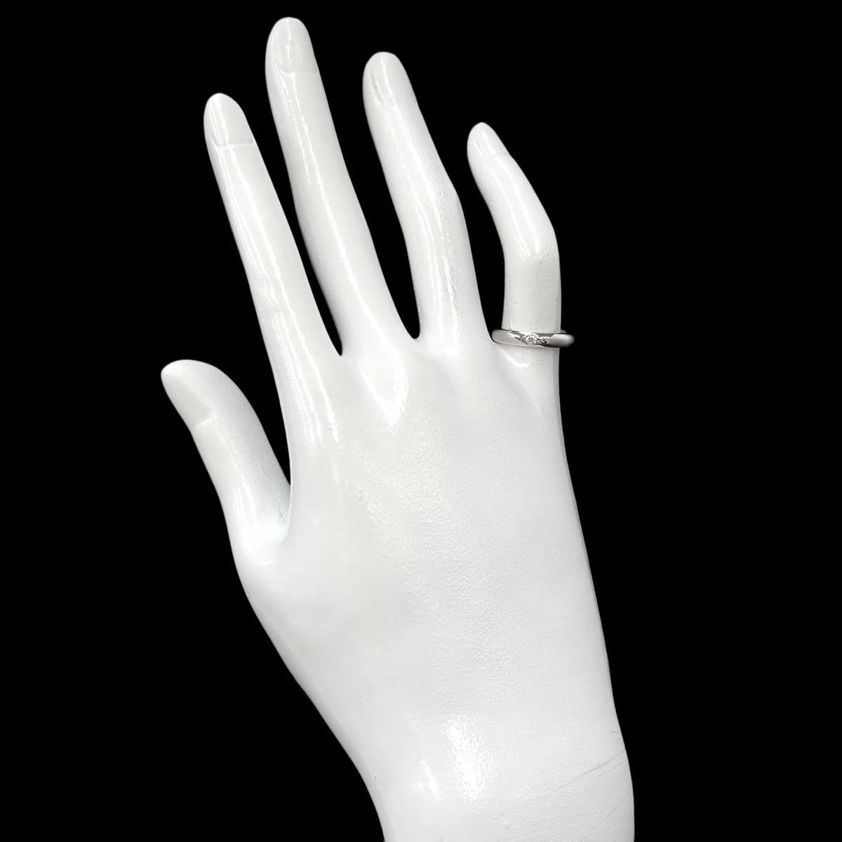 Diamond Ring Pt Platinum size3.75-4(US)