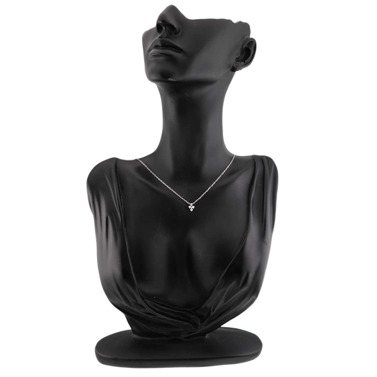 Diamond 0.08ct Necklace 18K White Gold 750