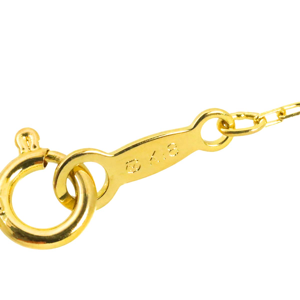 Akoya Pearl 5.5mm Diamond Necklace 18K Yellow Gold 750