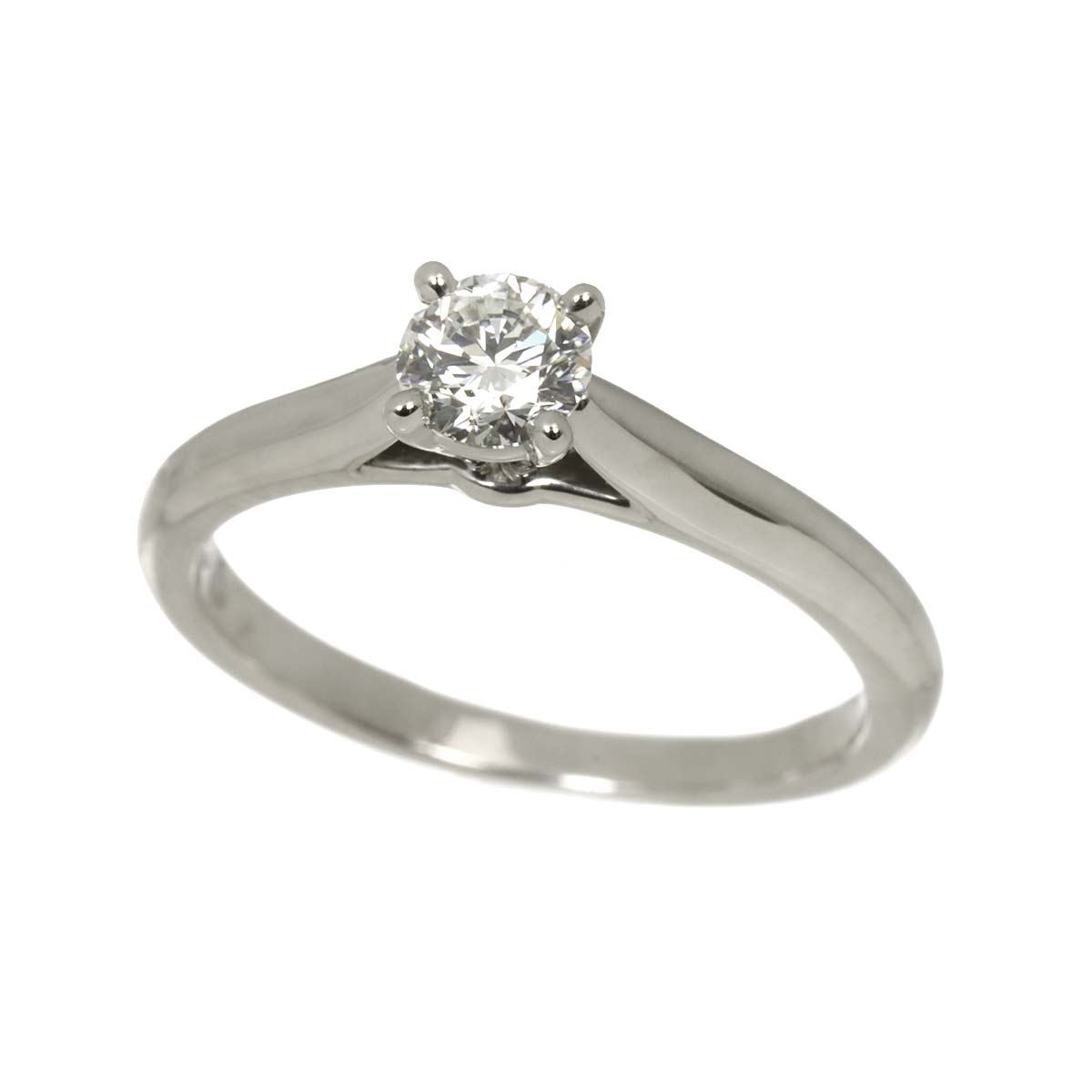 Diamond 0.30ct F/VVS2/3EX Ring Platinum size48 4.5(US)