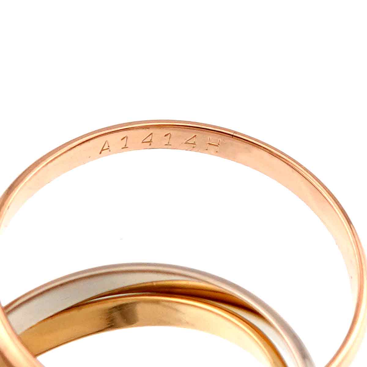 Trinity Ring 18K YG WG PG 750 Size49 4.75-5(US)