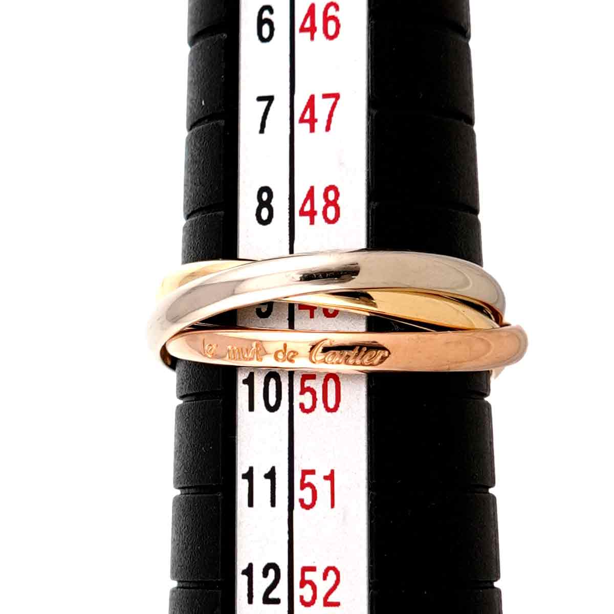 Trinity Ring 18K YG WG PG 750 Size49 4.75-5(US)