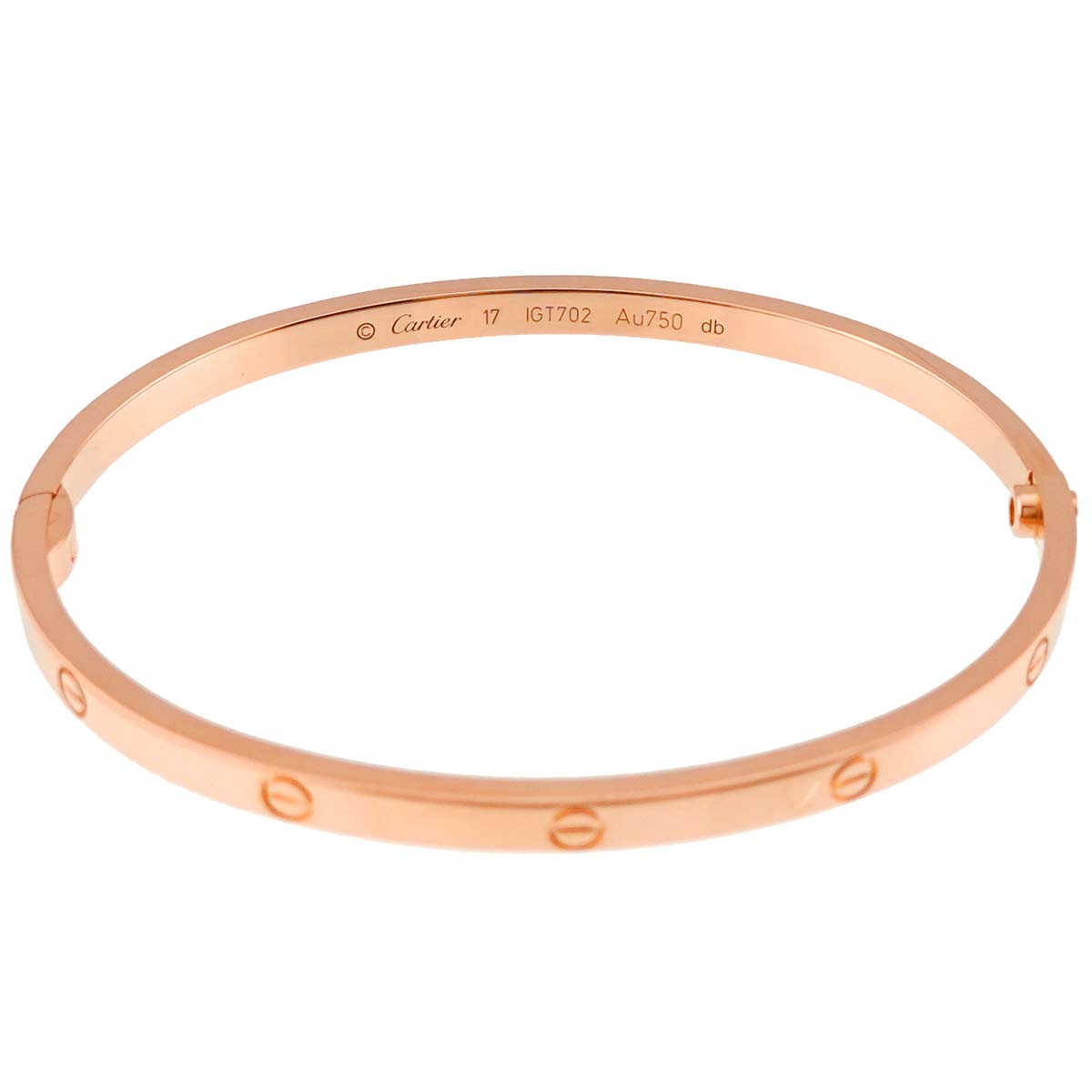 Love Bracelet SM Bangle 18K Pink Gold 750 Size16
