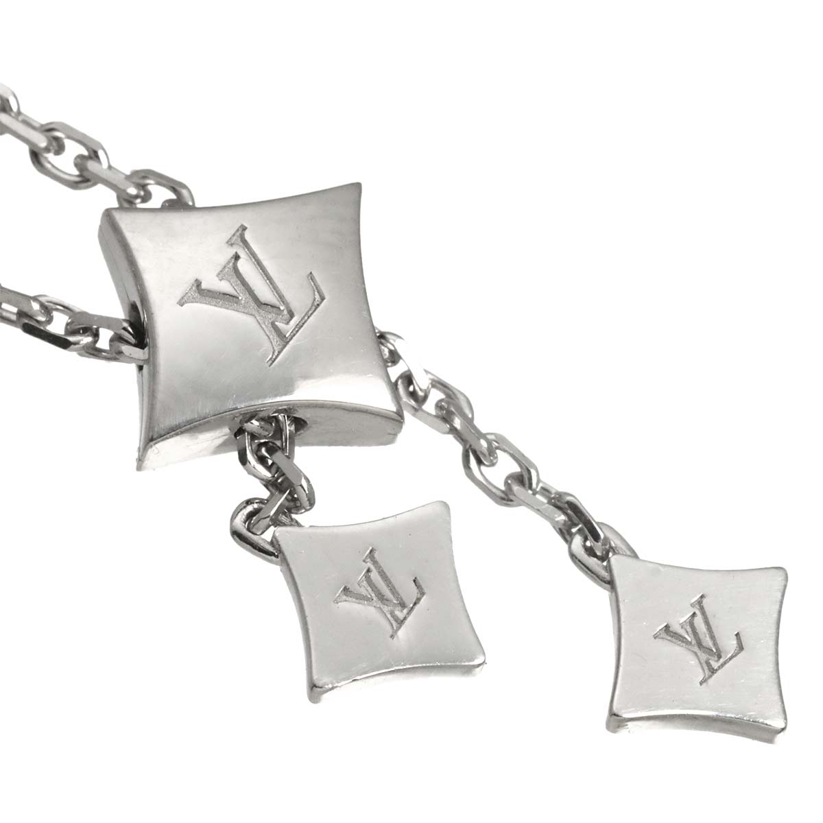 Dentelle Diamond Necklace 18K WG 750