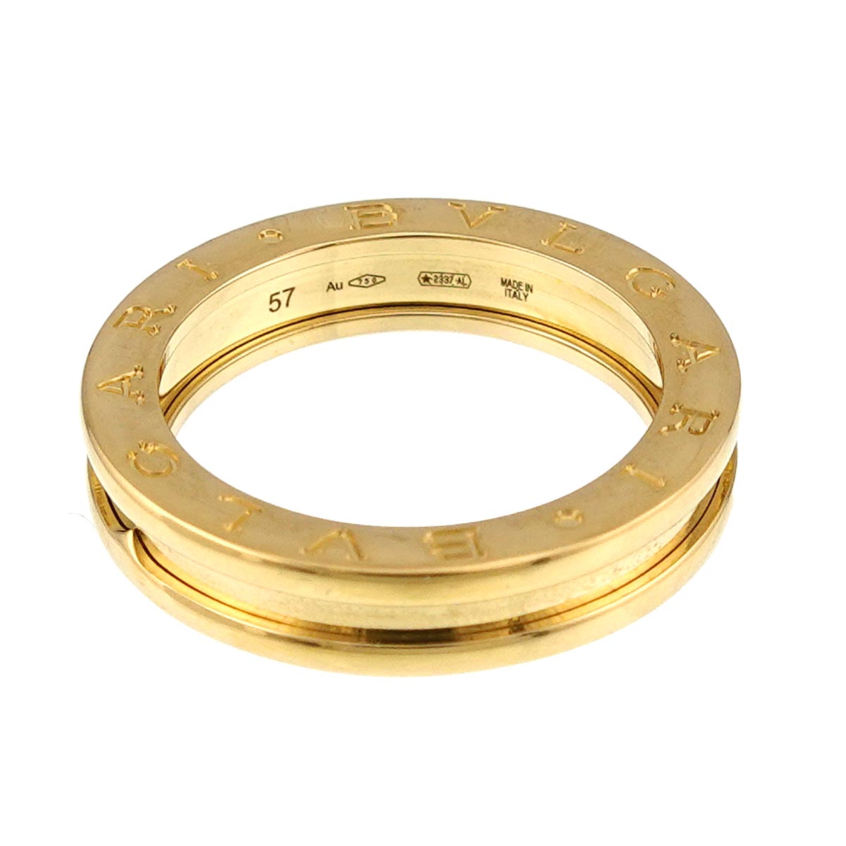 B-ZERO1 1 Band Ring 18K YG 750 Size57 7.5-7.75(US)
