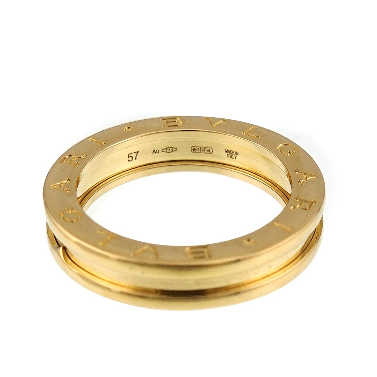 B-ZERO1 1 Band Ring 18K YG 750 Size57 7.5-7.75(US)