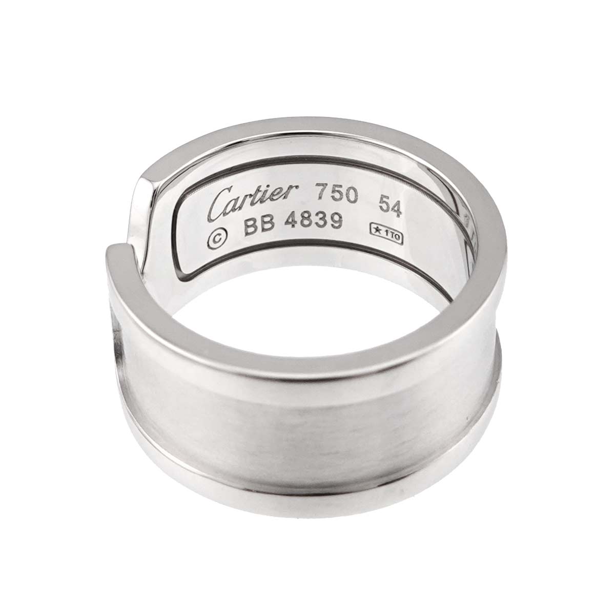 C2 2C Ring 18K White Gold 750 size54 6.25-6.5(US)