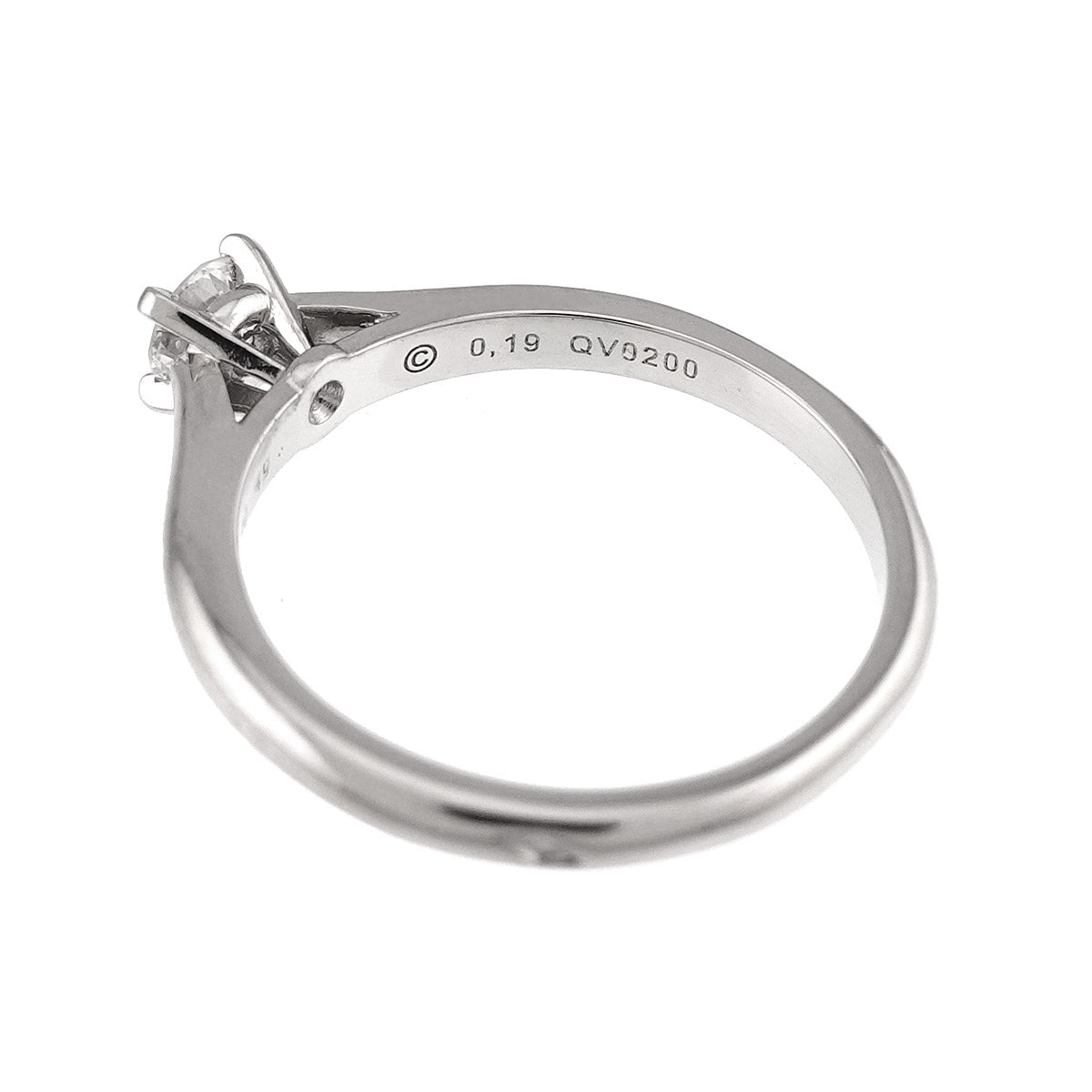 Diamond 0.19ct E/VVS1/VG Ring Platinum size49 4.75-5(US)