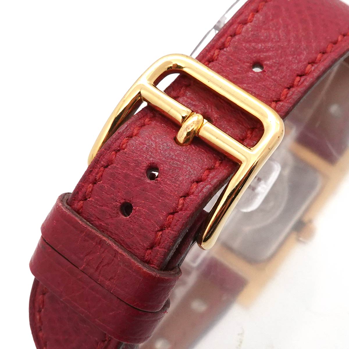 Medor Vintage pyramid Gold studs Quartz White Dial Ladies