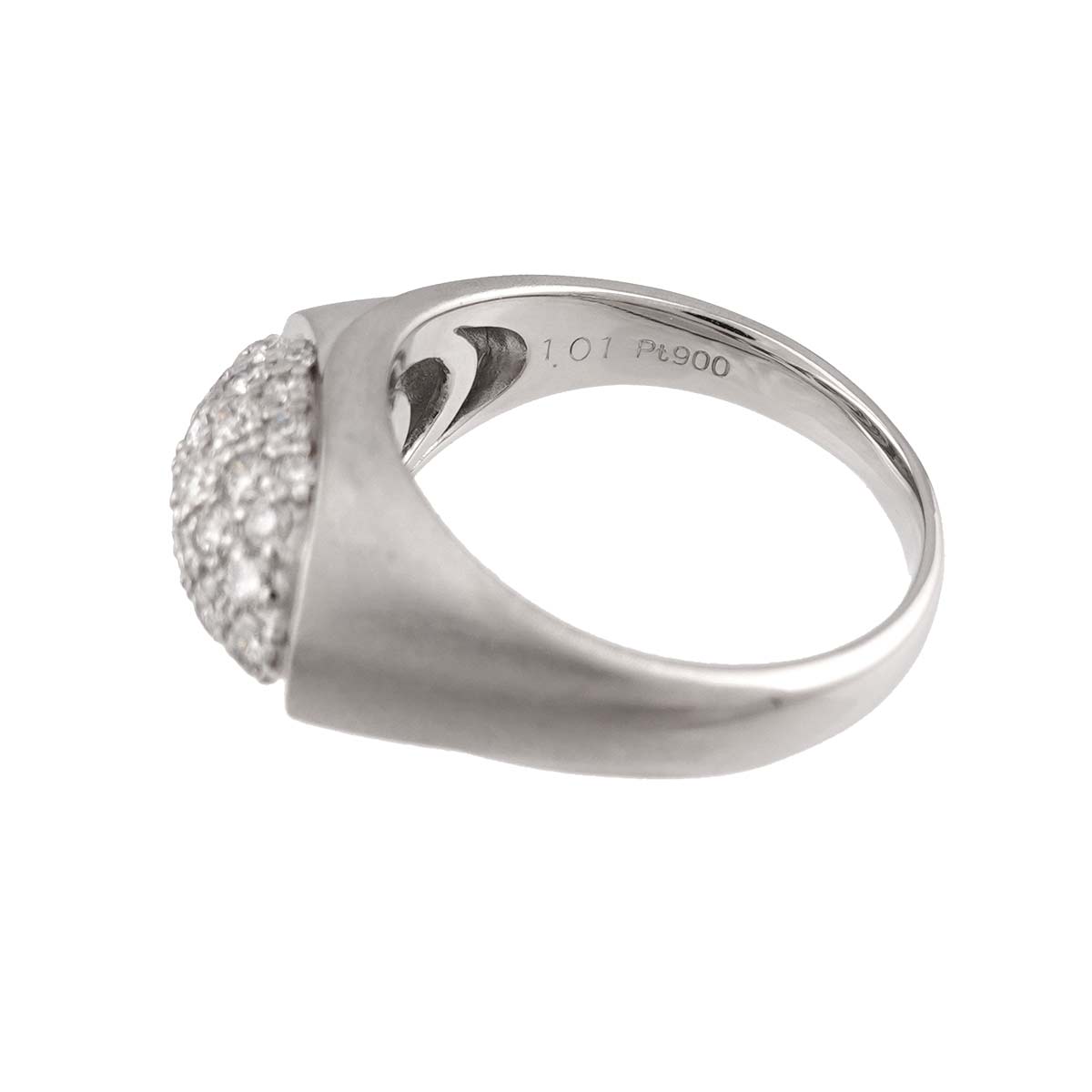 Diamond 1.01ct Ring Pt size7.5-7.75(US)