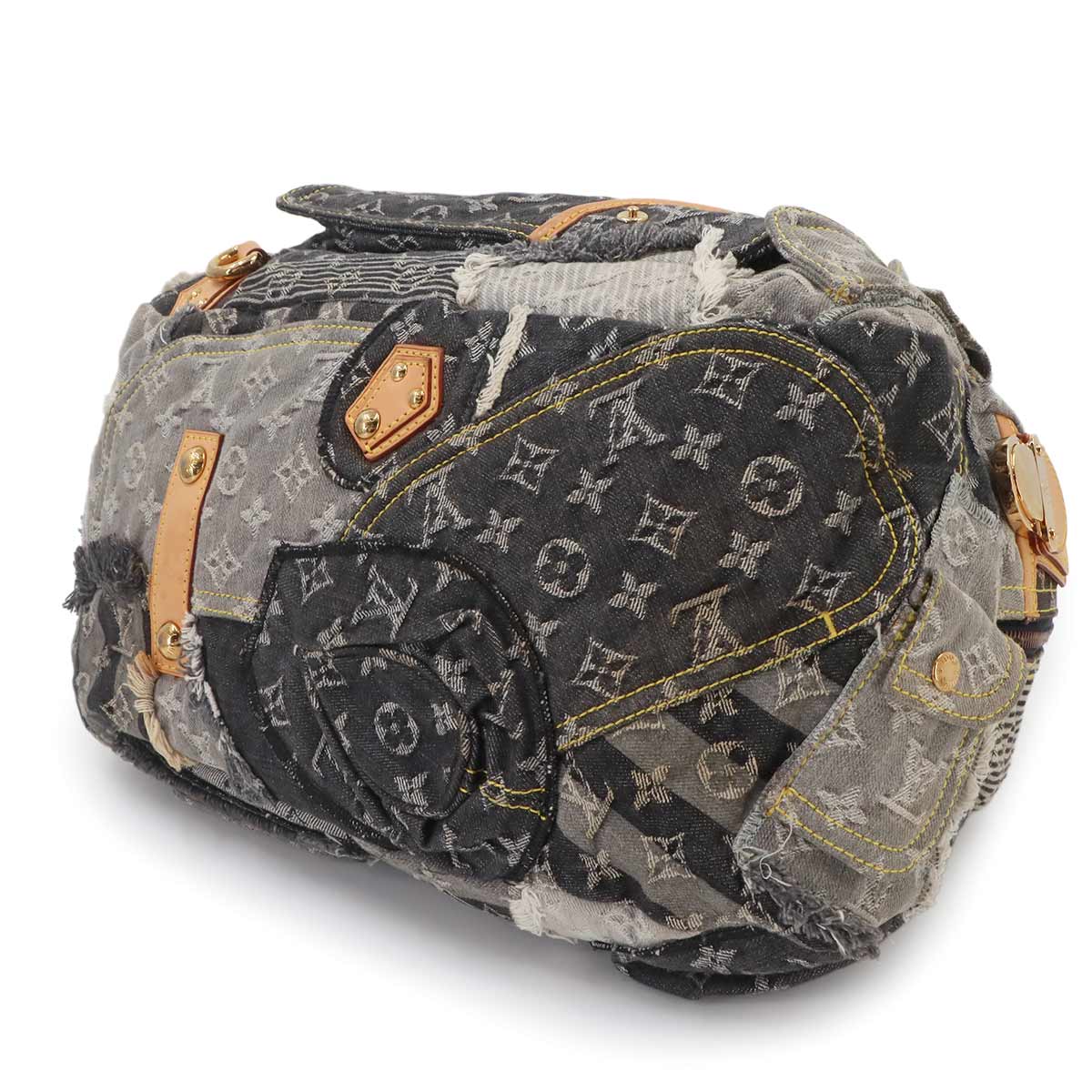 Monogram Denim Patchwork Bowly Hand Bag Black M95377
