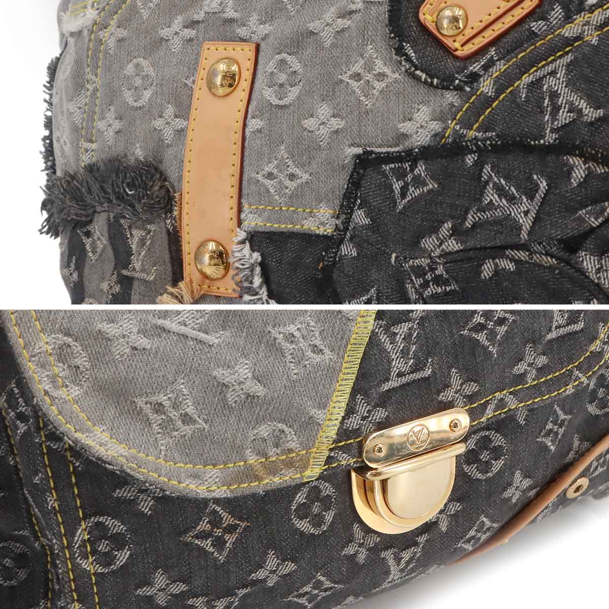 Monogram Denim Patchwork Bowly Hand Bag Black M95377