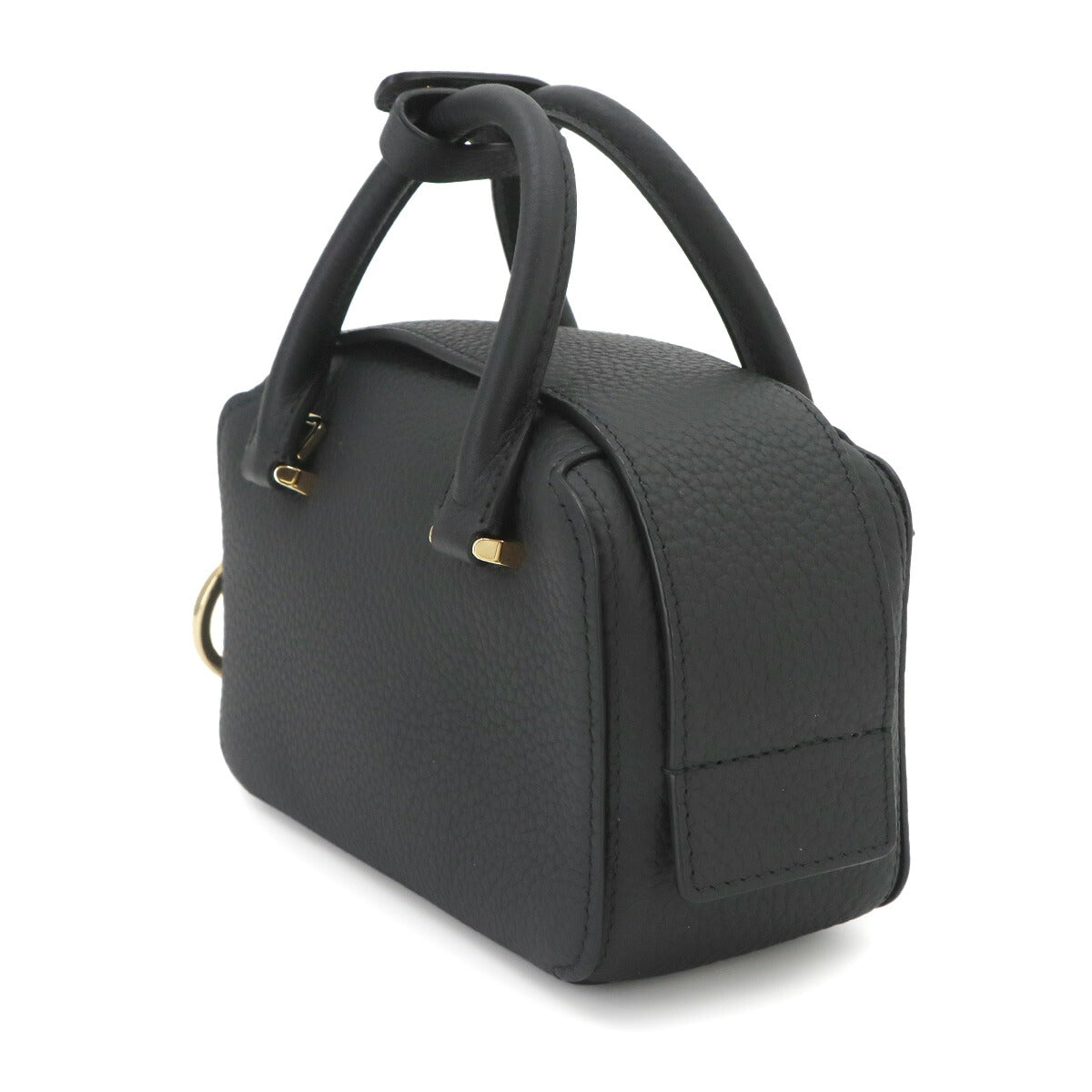 Cool Box Nano Hand Shoulder Bag Leather Black Purse