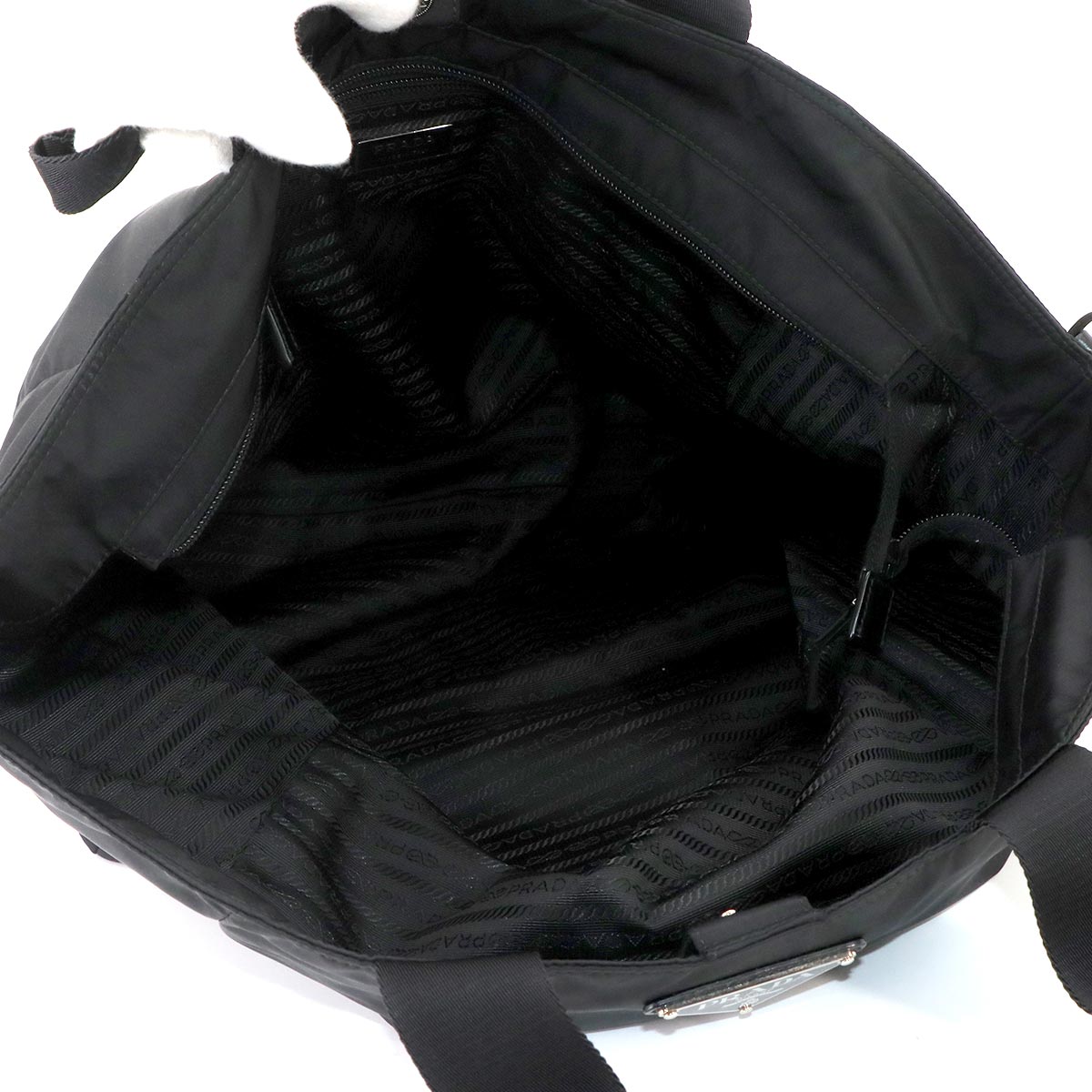 2way Tote Shoulder Bag Nylon Leather Nero Black BR4051
