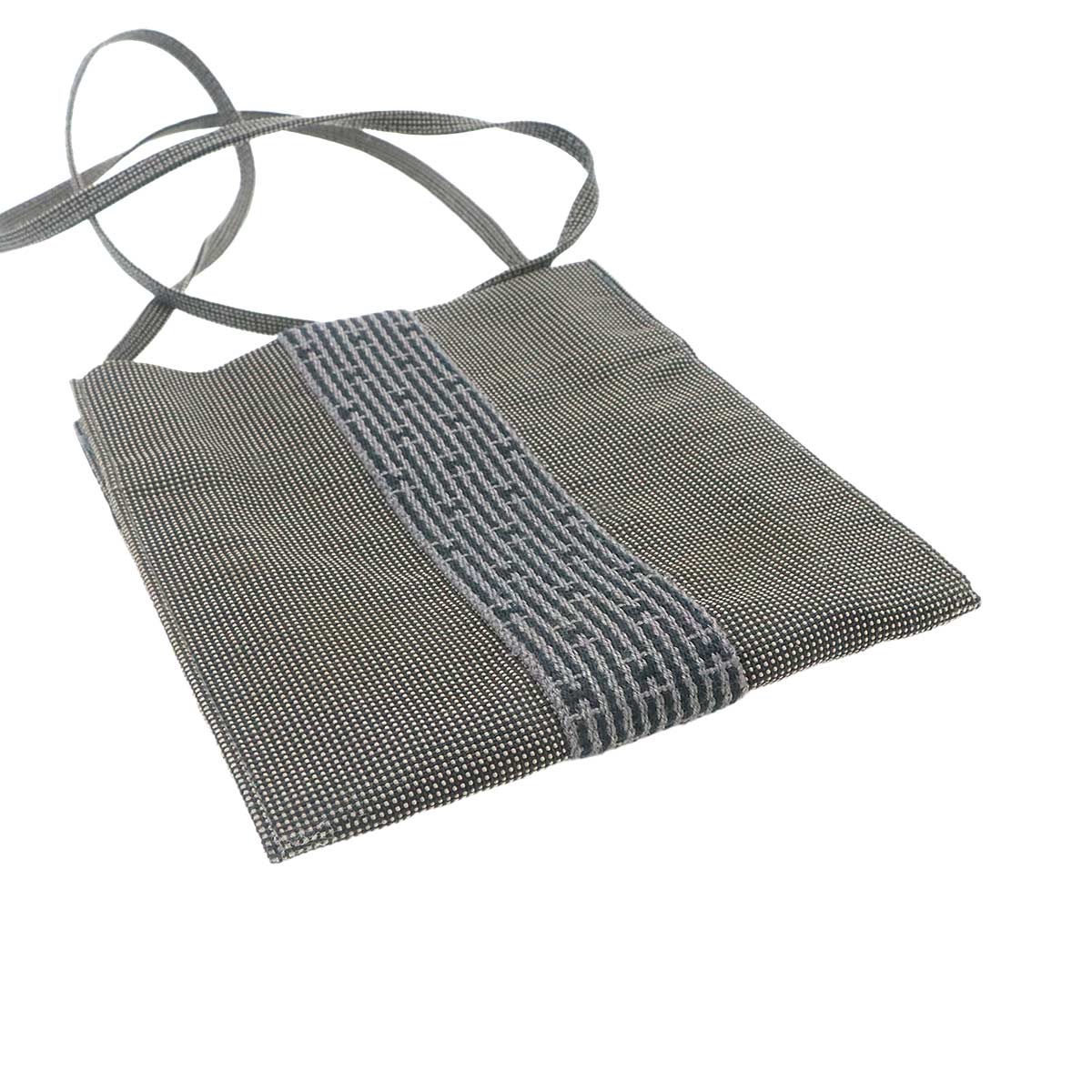 Herline Pochette Shoulder Bag Canvas Gray Purse