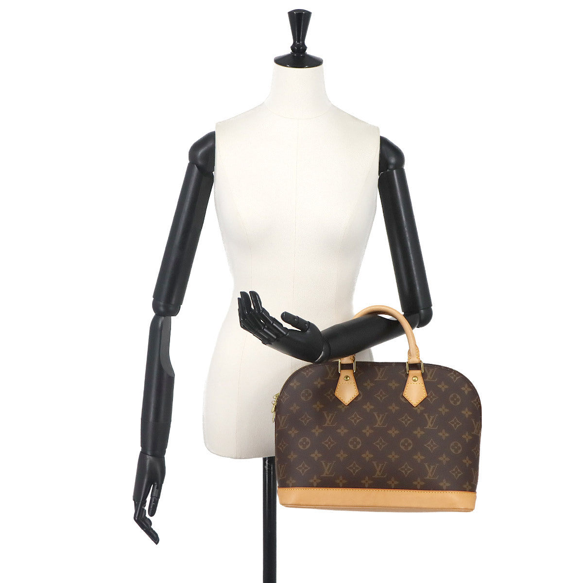 Monogram Alma Hand Bag Brown M51130 Purse