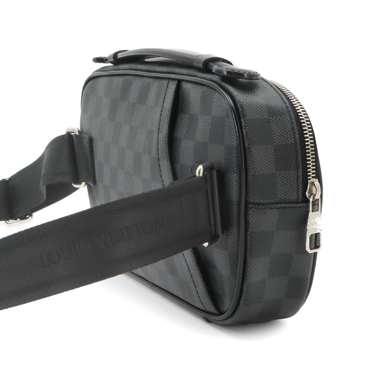 Damier Graphite Ambler Crossbody Bag Black Gray N41289