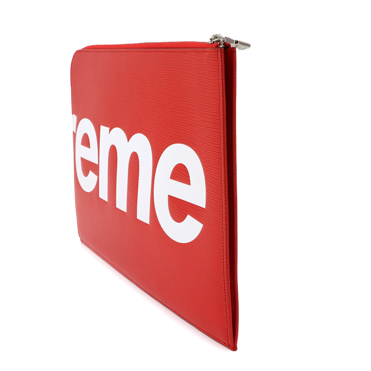 Supreme Epi Pochette Jour GM Clutch Bag Red White M67722