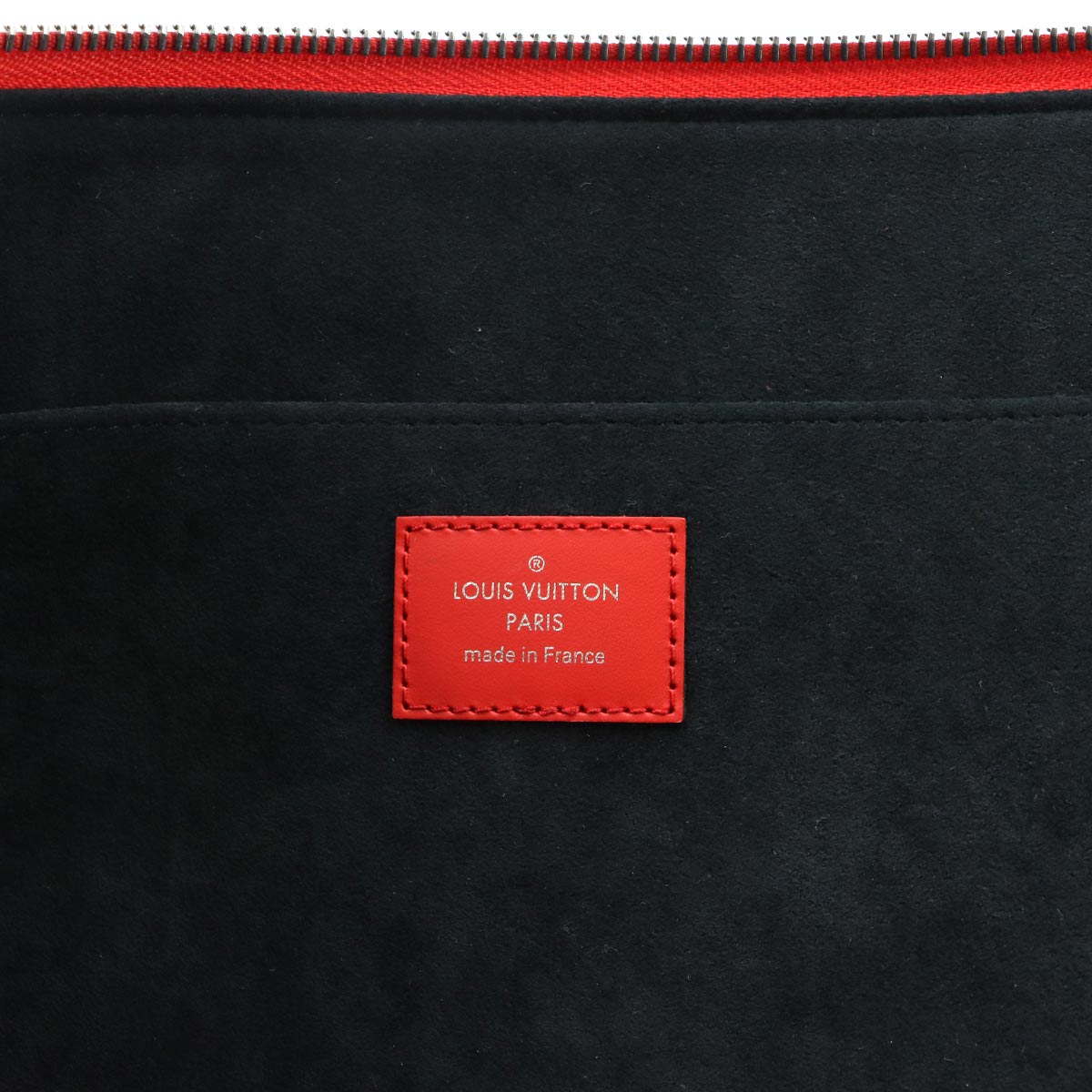 Supreme Epi Pochette Jour GM Clutch Bag Red White M67722