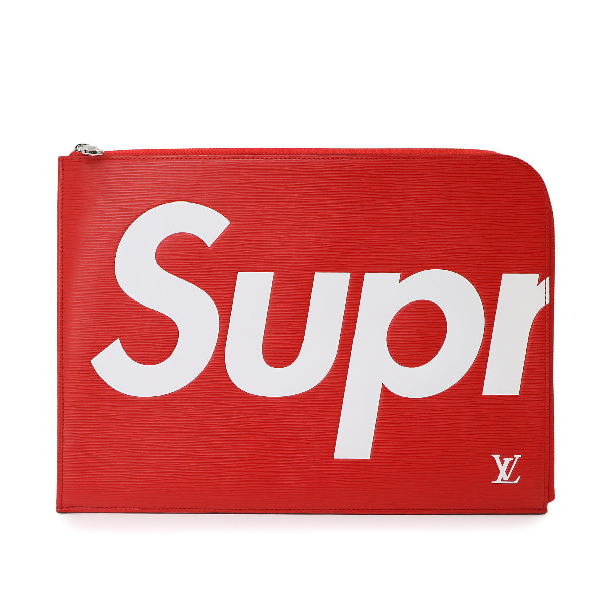 Supreme Epi Pochette Jour GM Clutch Bag Red White M67722