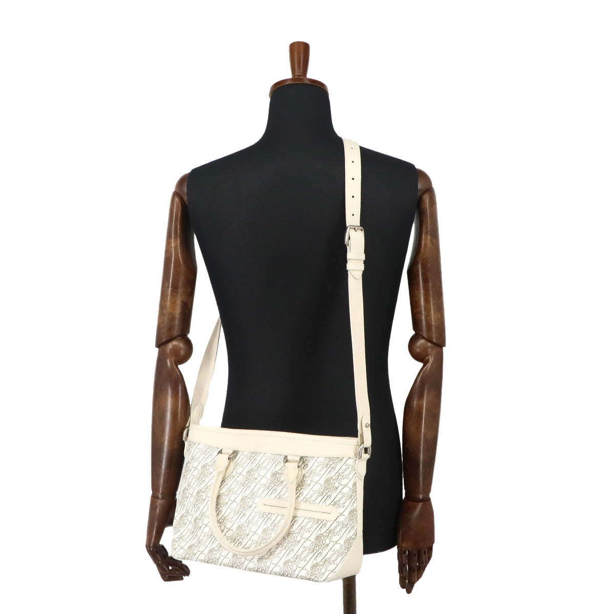 Toujours XS Tote Shoulder Bag Toile Marbeuf Canvas Leather
