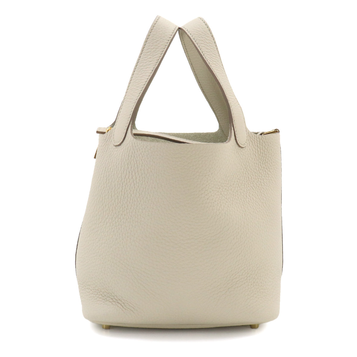 Picotin Lock PM Hand Bag Taurillon Clemence Beton Purse