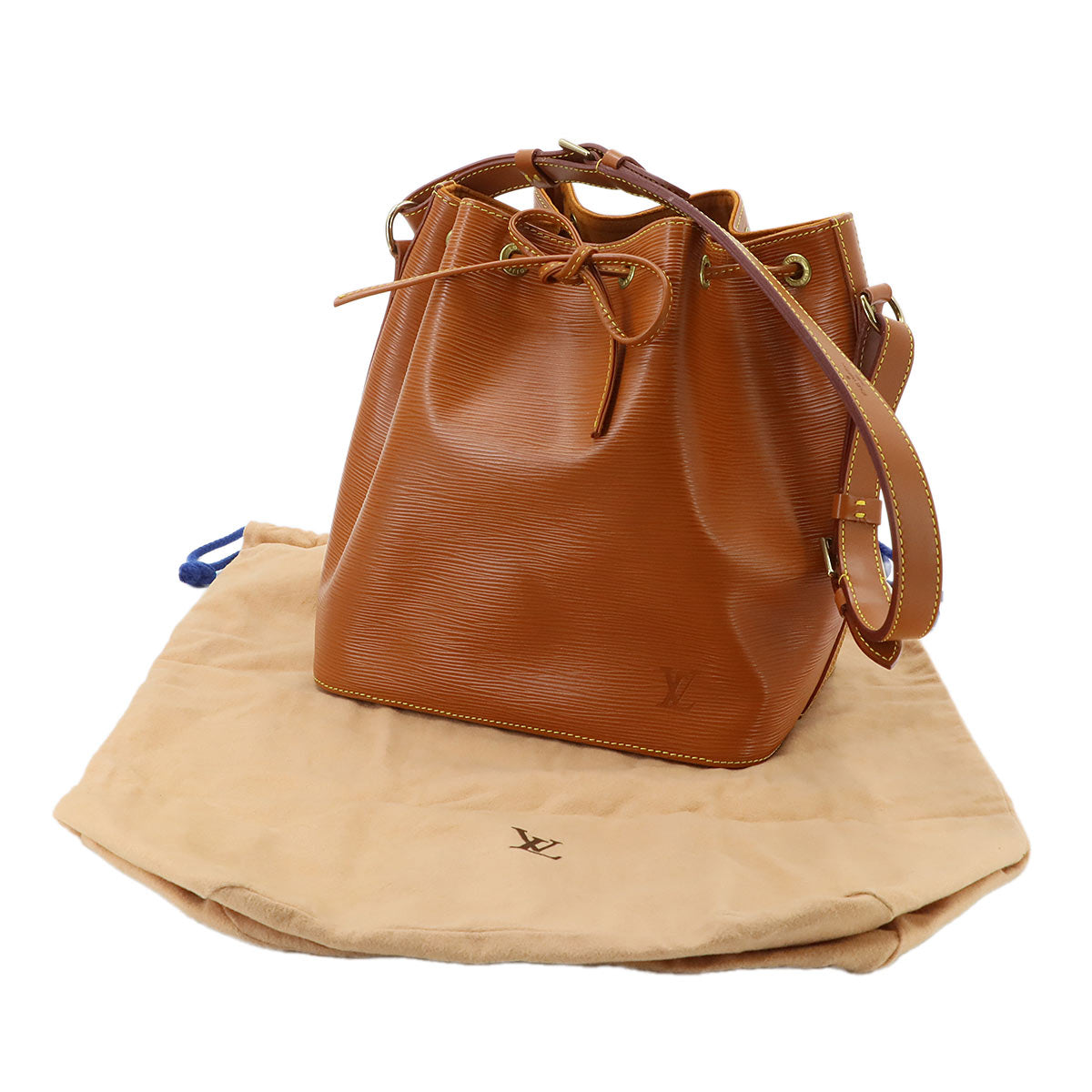 Noe Shoulder Bag Leather Zipang Gold M44108
