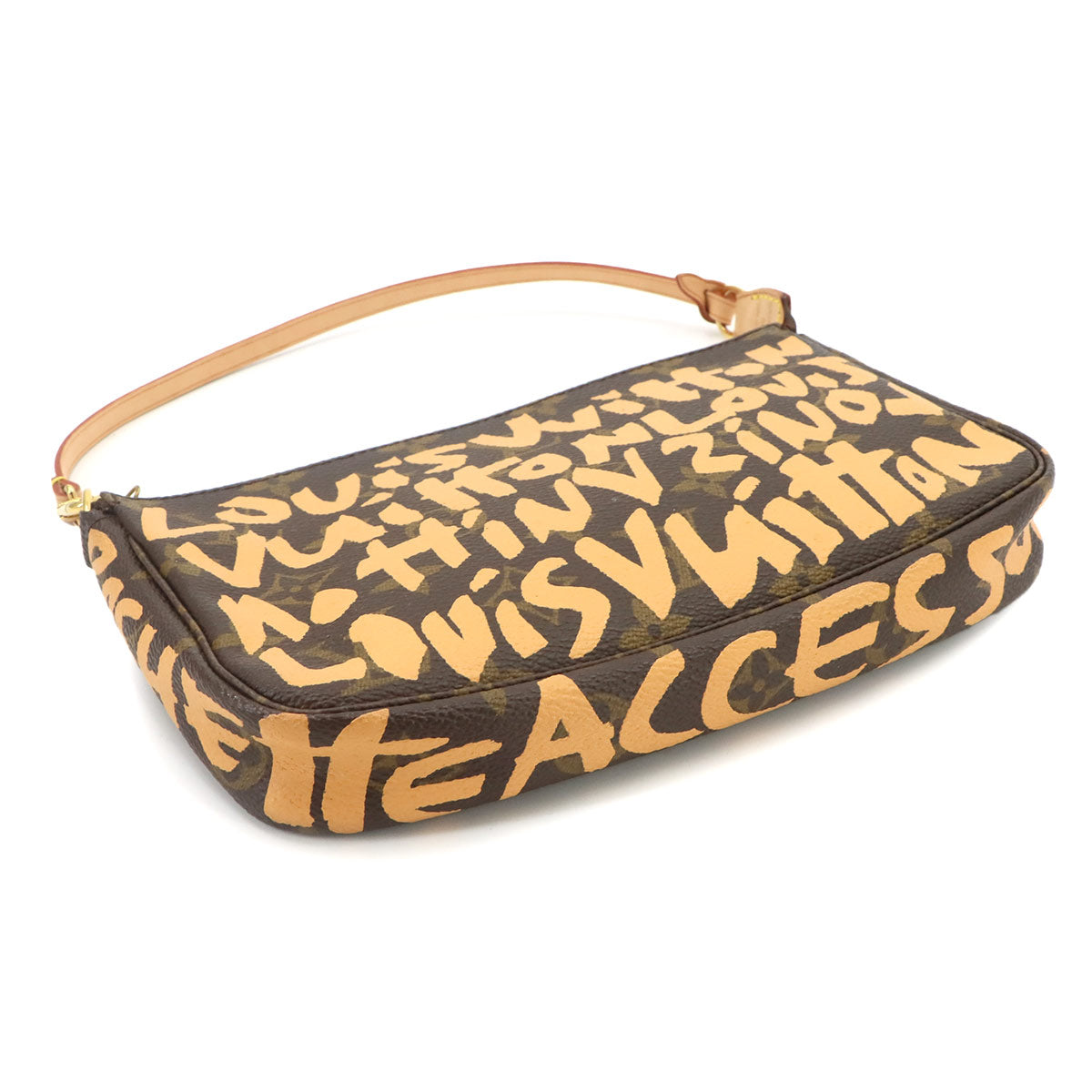 Monogram Graffiti Pochette Accessoires Pouch Peach M92193