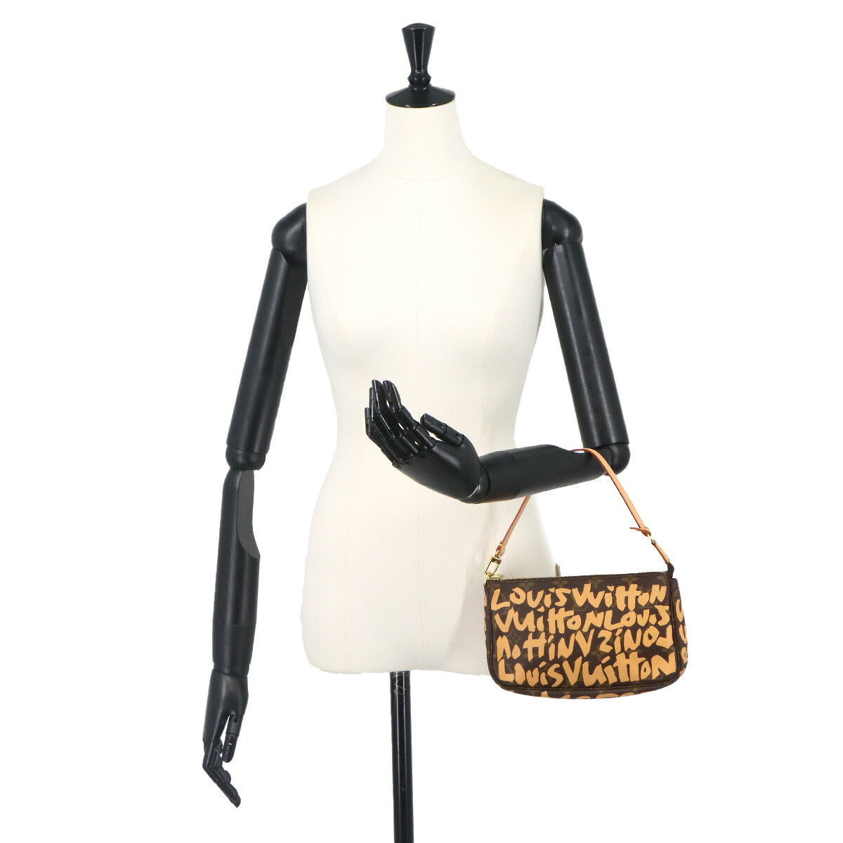 Monogram Graffiti Pochette Accessoires Pouch Peach M92193