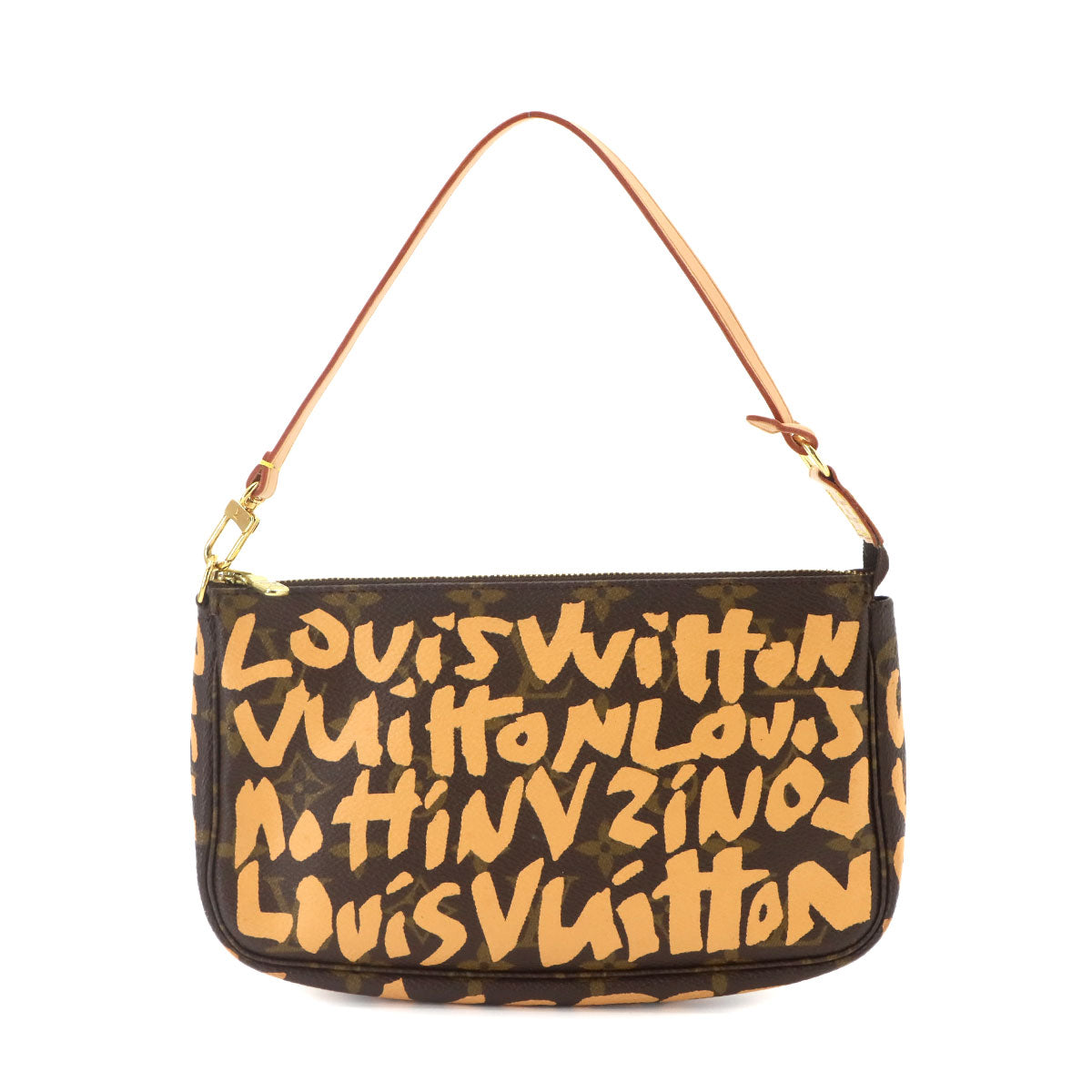 Monogram Graffiti Pochette Accessoires Pouch Peach M92193