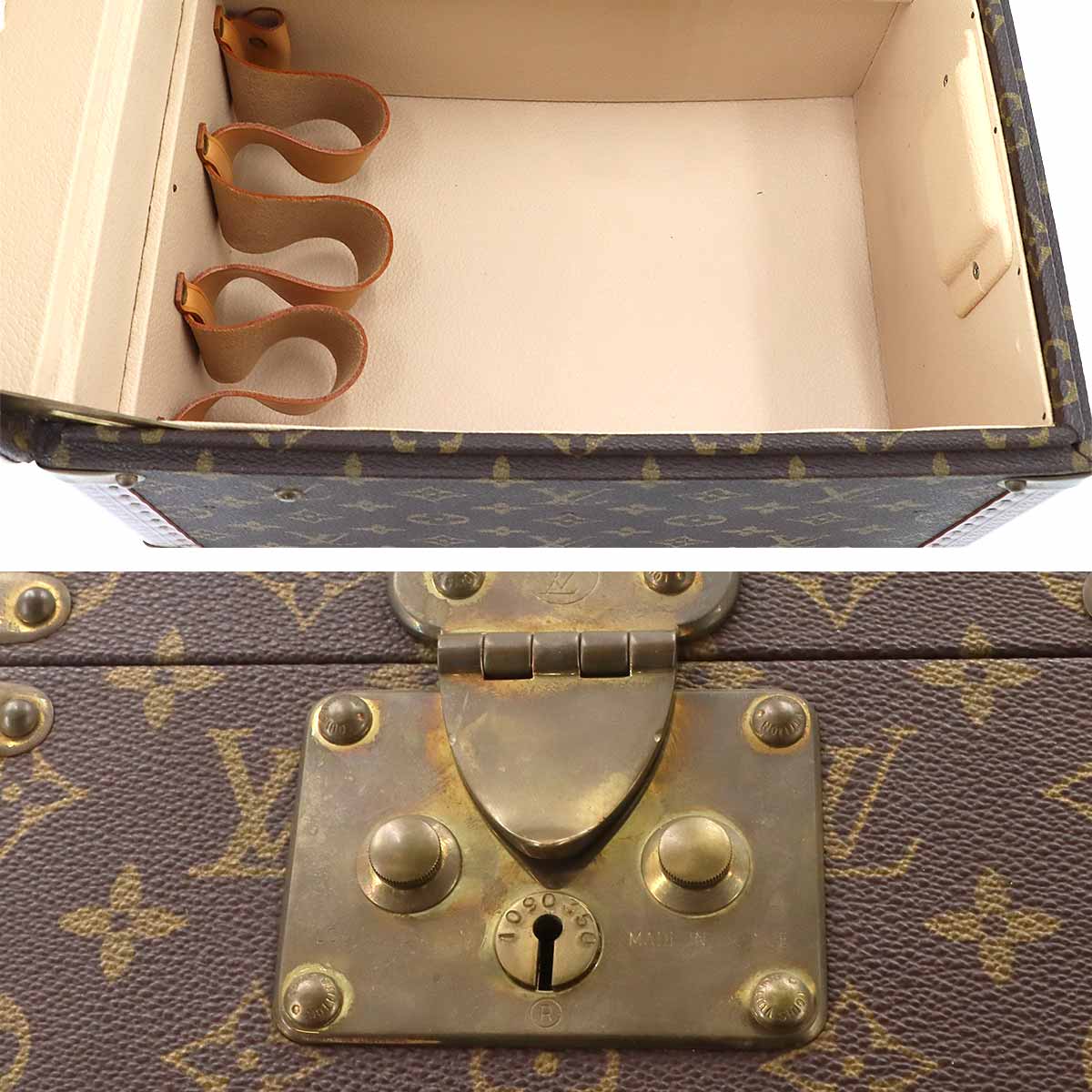 Monogram Boite Flacons Cosmetic Box Vanity Bag M21828