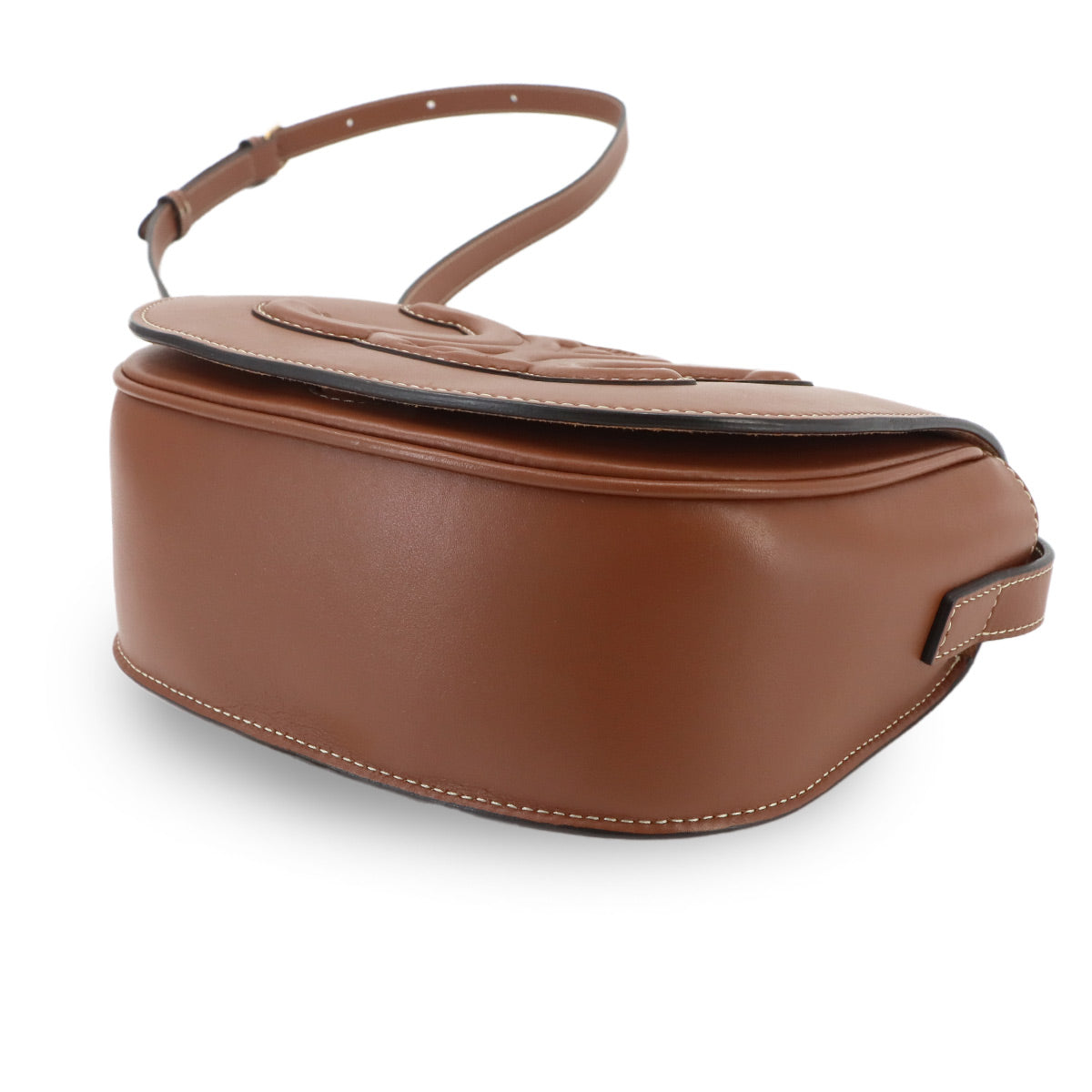 Folco Cuir Triomphe Bag Shoulder Leather Tan 198263DU3 Purse