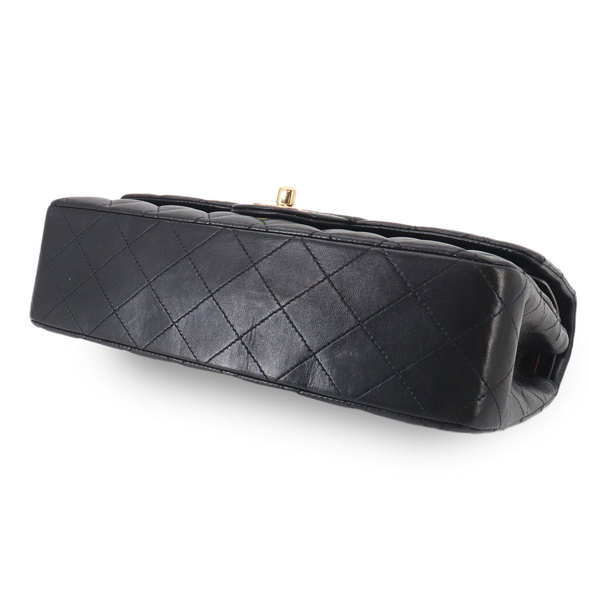 Matelasse 25 Chain Shoulder Bag Leather Black A01112