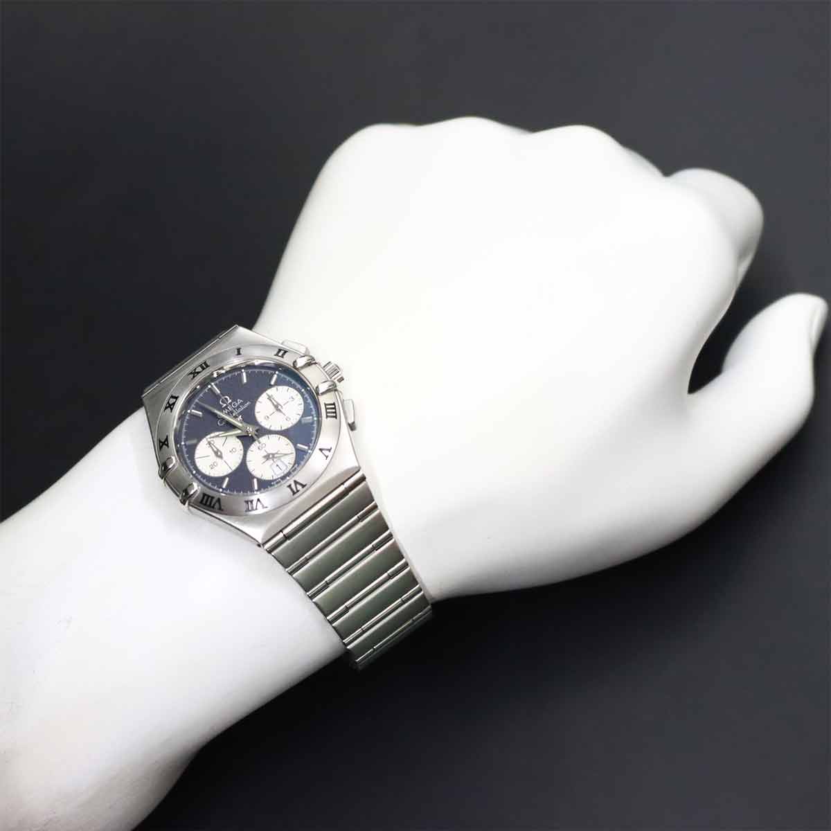 Constellation 1542 40 Quartz Date Silver Dial Mens Watch