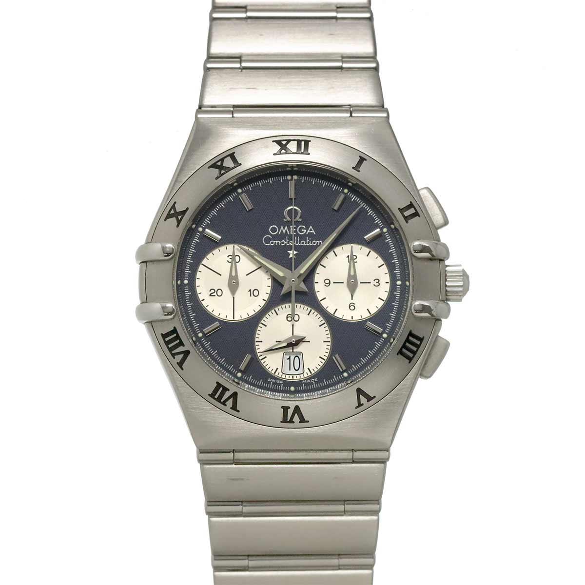 Constellation 1542 40 Quartz Date Silver Dial Mens Watch