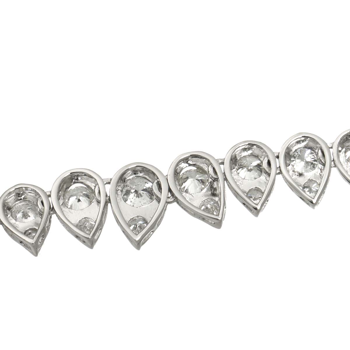Diamond 5.18ct Necklace 18K K18 WG White Gold 750