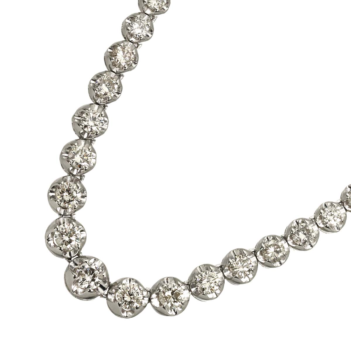 Diamond 10.00ct Necklace Pt Platinum