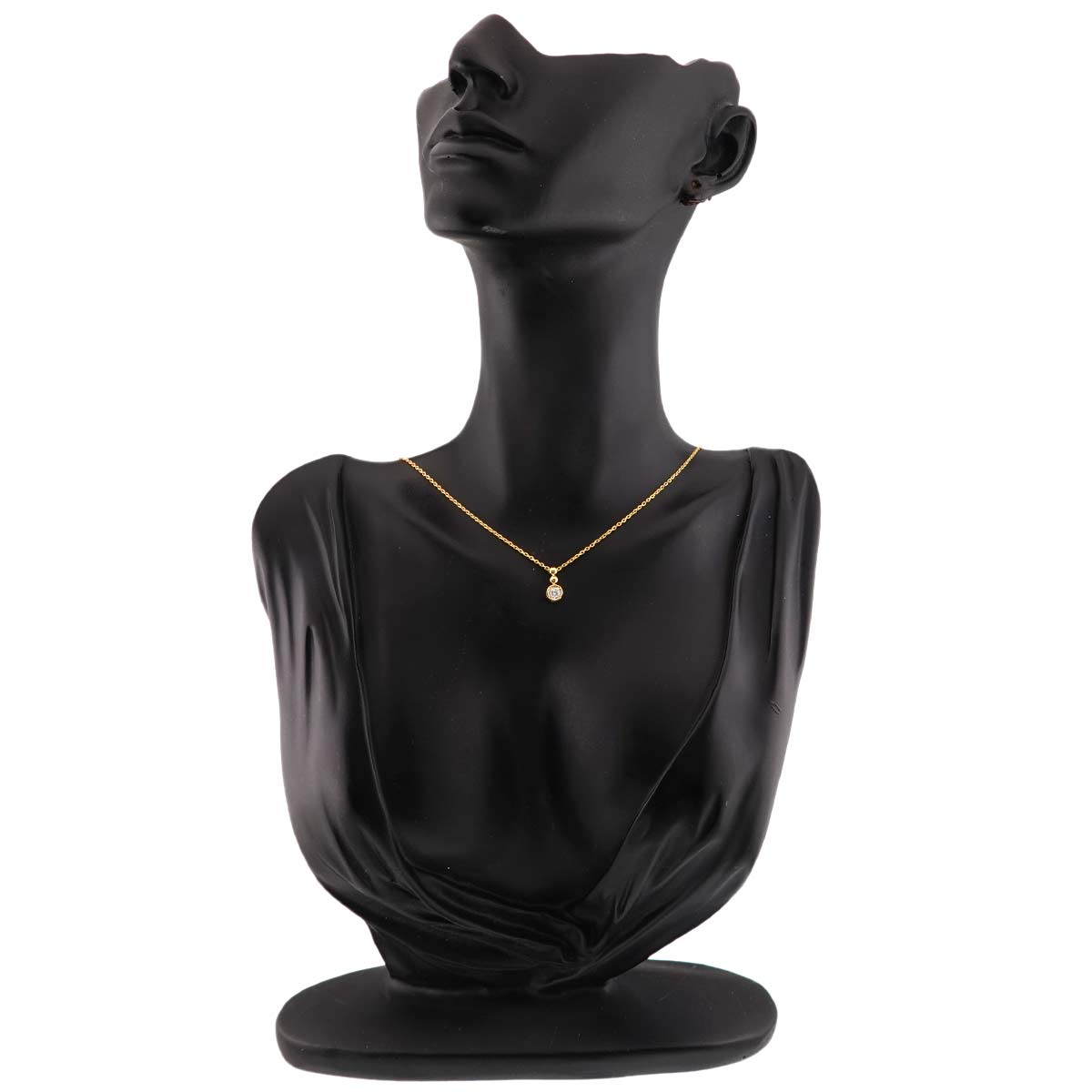 Diamond 0.15ct Necklace 18K YG Yellow Gold 750