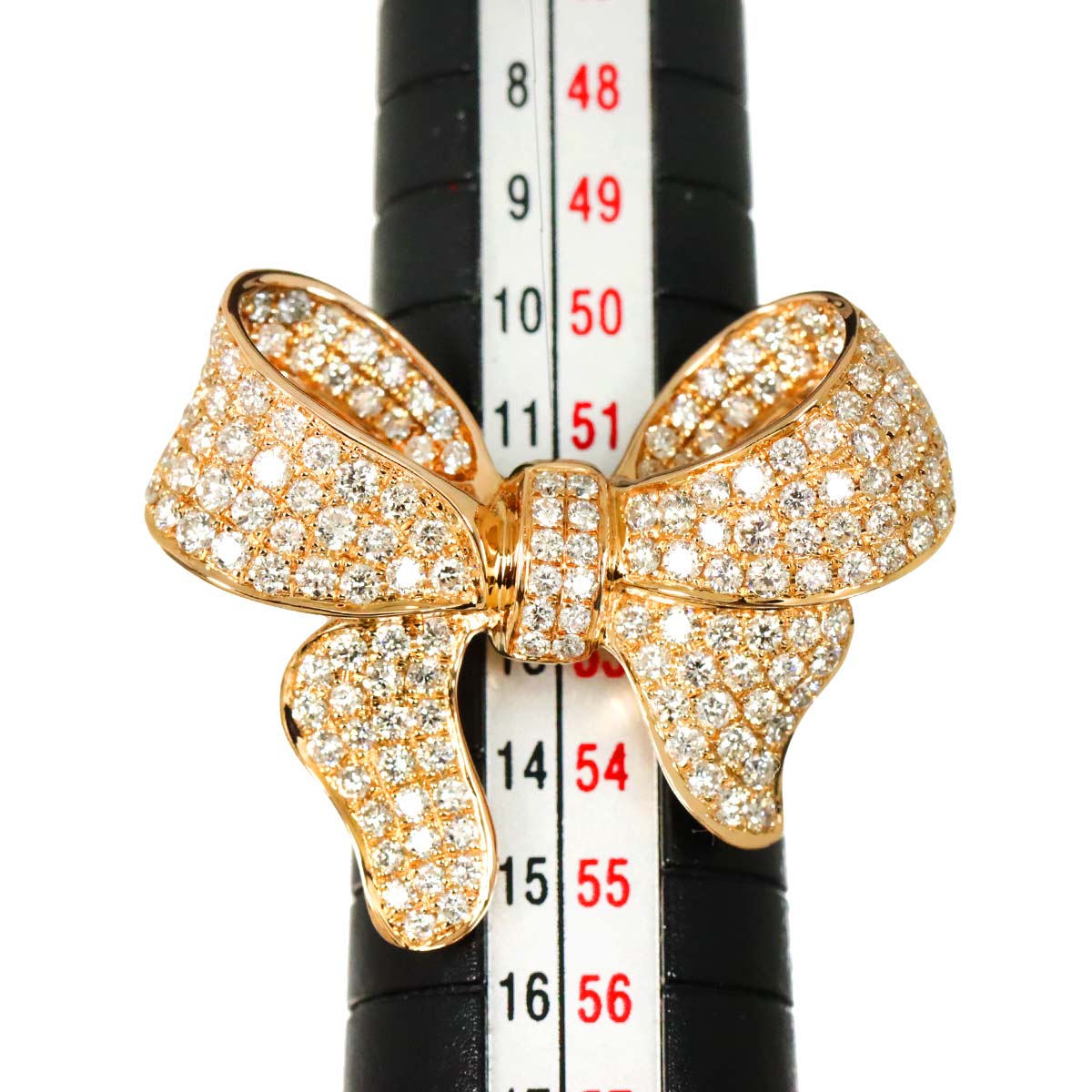 Diamond 2.00ct Ring 18K PG Pink Gold 750 Size6(US)