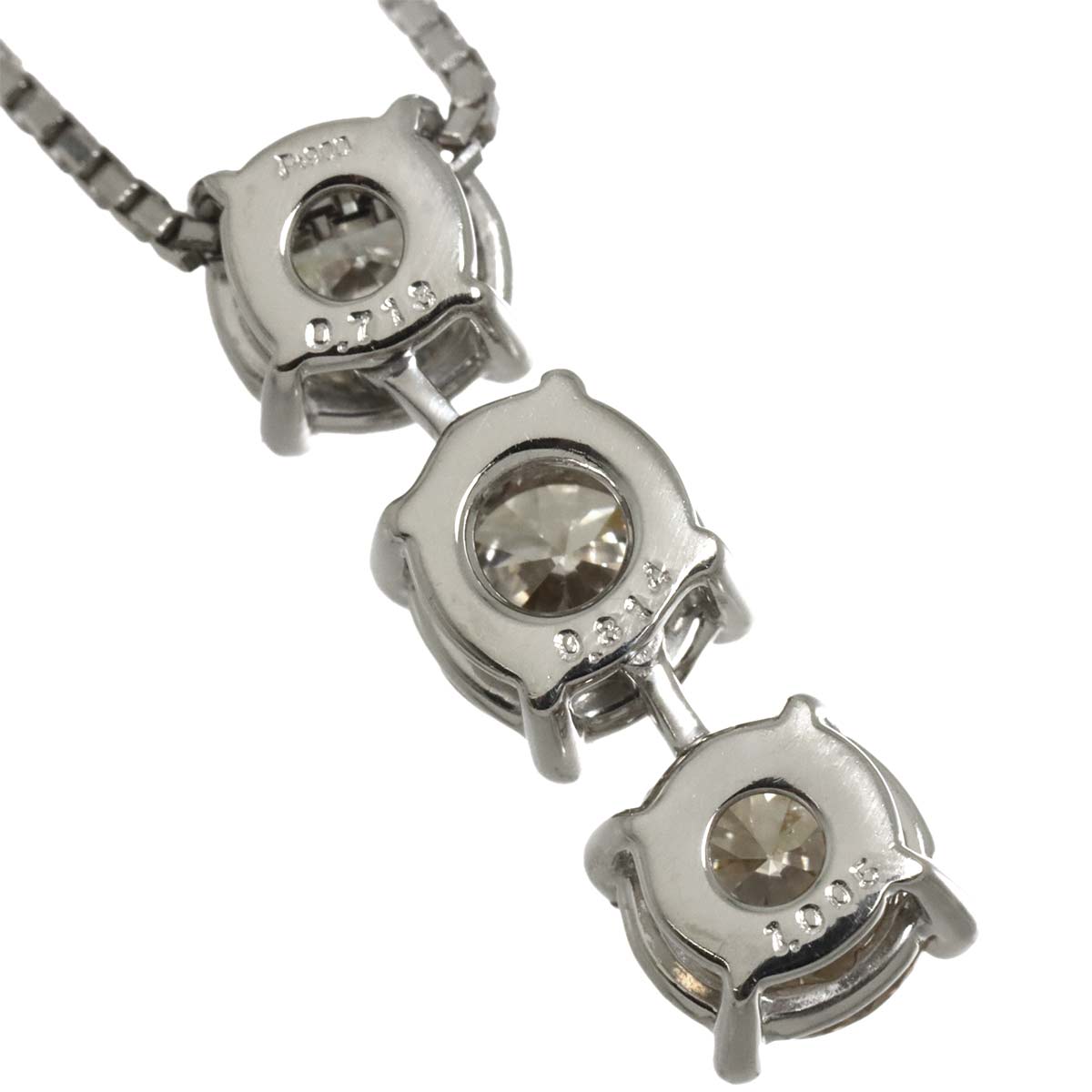 Diamond 0.713ct/0.814ct/1.005ct Necklace Pt Platinum