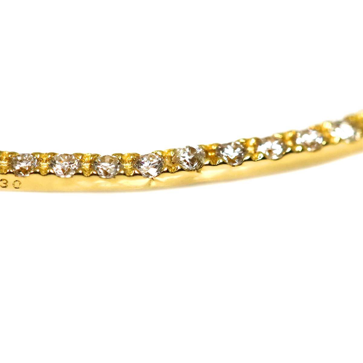 Diamond 0.30ct Necklace 18K YG Yellow Gold 750