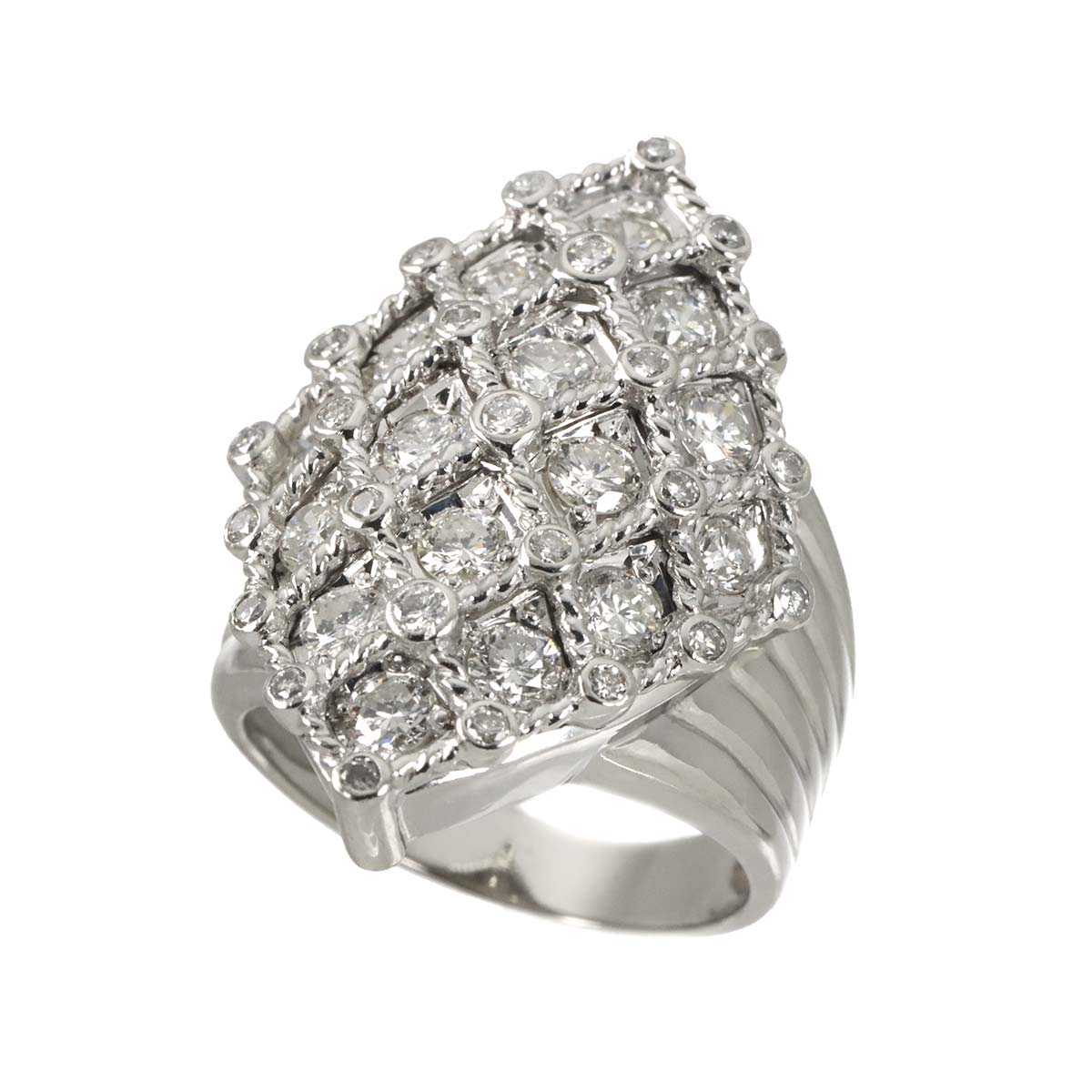 Diamond 2.08ct Ring Pt Platinum size6.75-7.25(US)