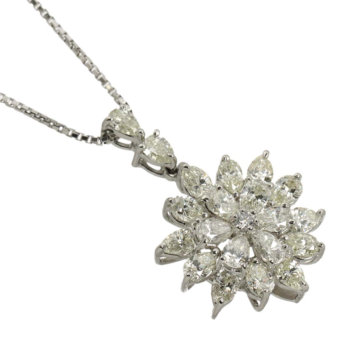 Diamond 3.05ct/0.06ct Necklace Pt SV Platinum